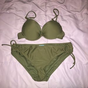 Army green bikini